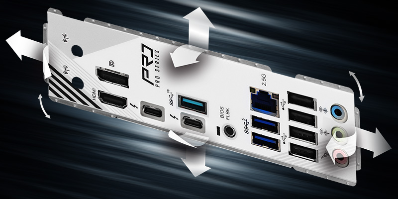 Flexible Integrated I/O Shield